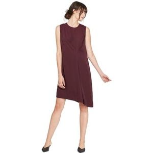 022 NWT PROLOGUE Wine Draped Asymmetric Dress sz S